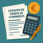calculatrice posée sur un contrat