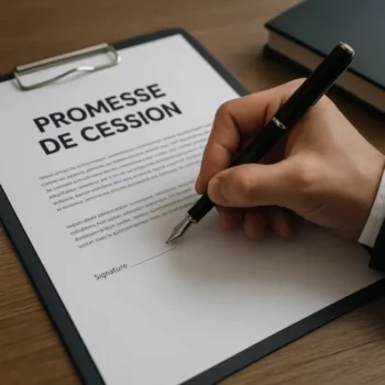 Signature d’une promesse de cession de fonds de commerce