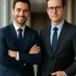 deux hommes en costume