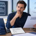 Entrepreneur préparant l’achat d’un fonds de commerce avant la création de sa société